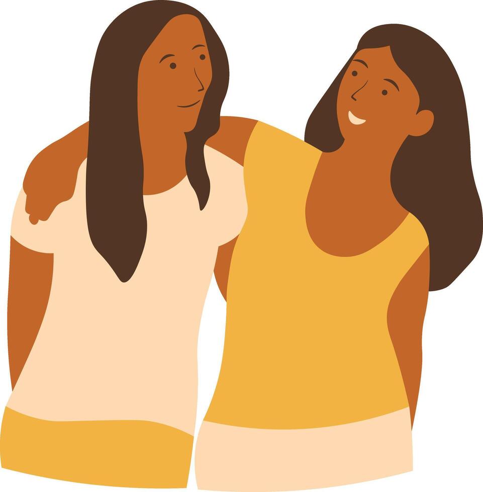 Women Friendship Illustration Design vector