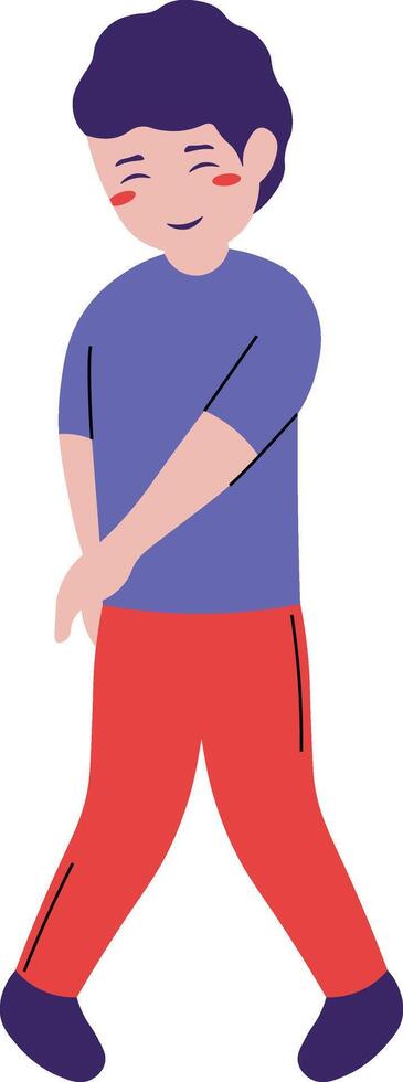 Street Dancer Illustration with Minimalist Design vector