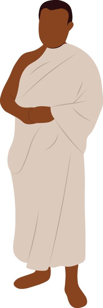 Hajj Pilgrim Character vector