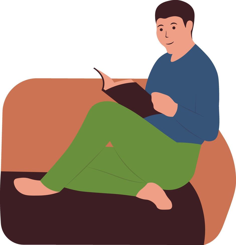 People Reading Books vector