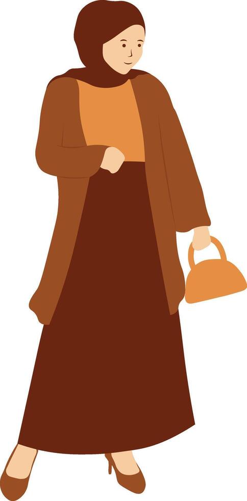 Hijab Woman Style vector