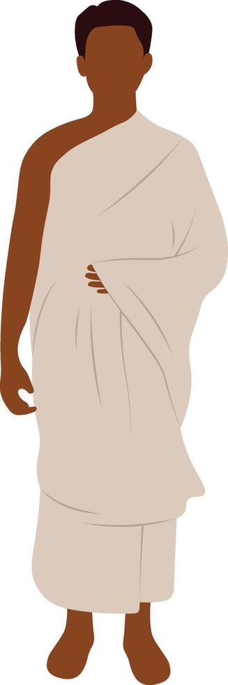 People Hajj Pilgrim Character vector