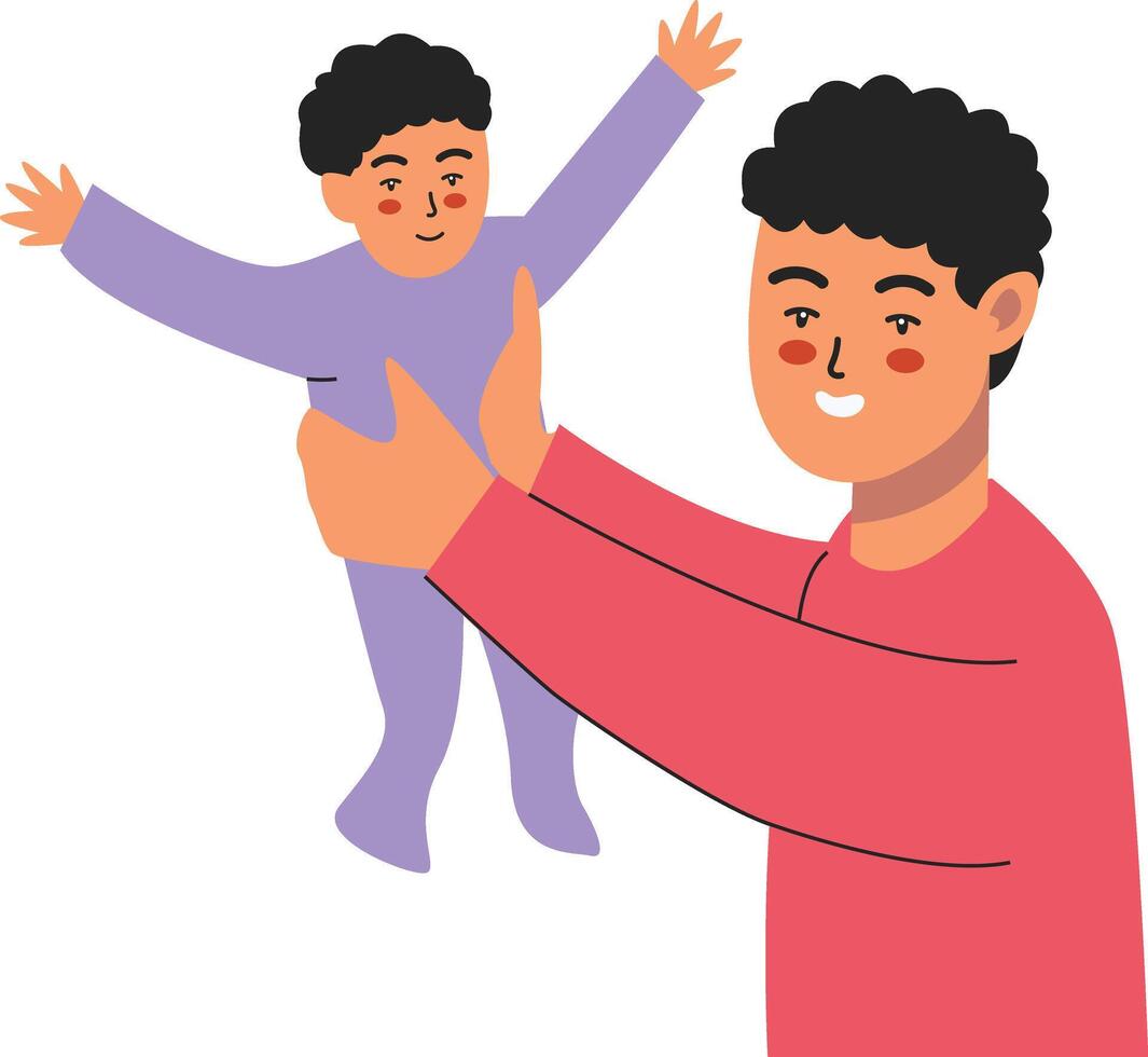 Happy Fathers Day Character vector