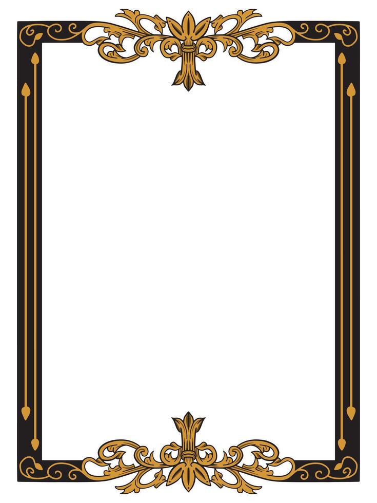 Intricate Ornamental Frame Design vector