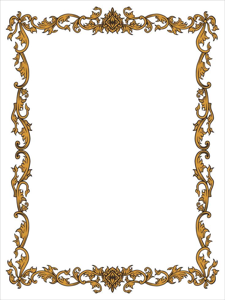 Lace Ornamental Border Frame vector