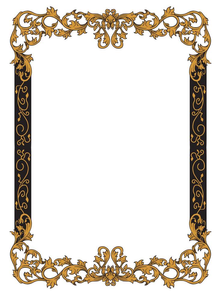 Romantic Floral Ornamental Frame vector