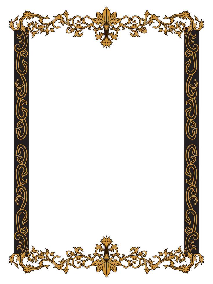 Timeless Ornamental Frame Design for Events vector