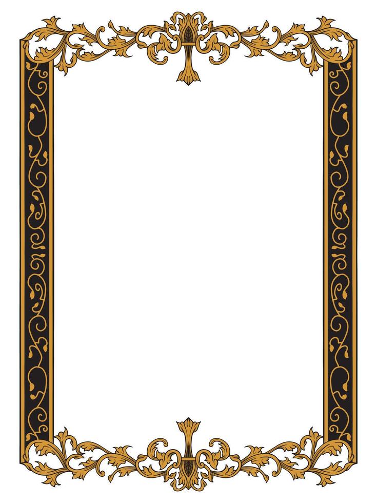 Vintage Floral Ornamental Frame vector
