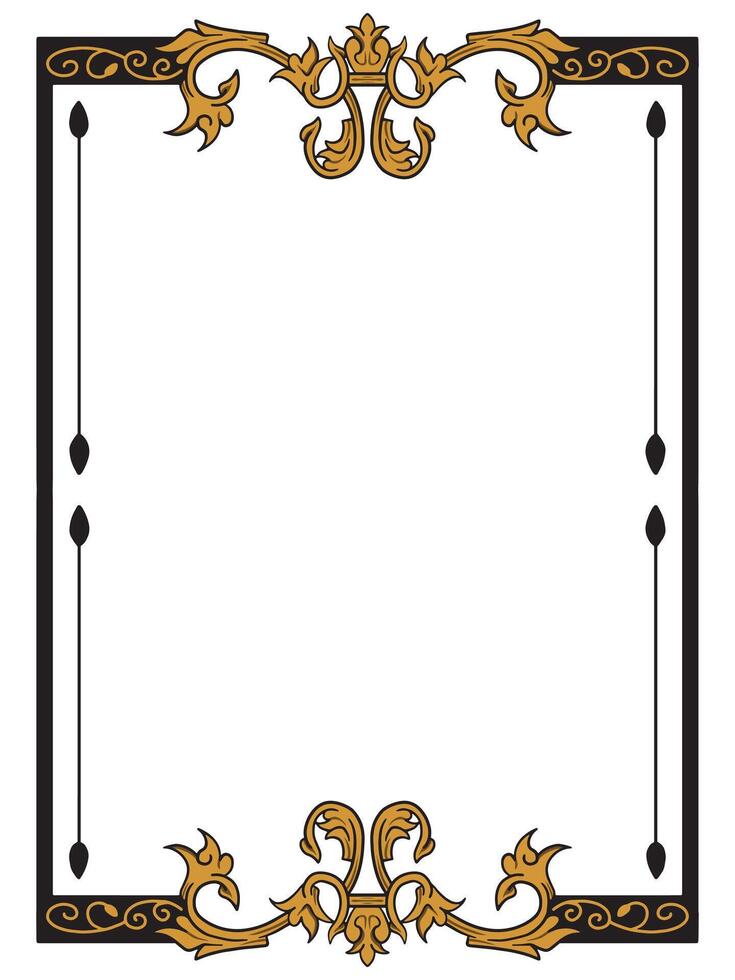 Antique Ornamental Frame Artwork vector