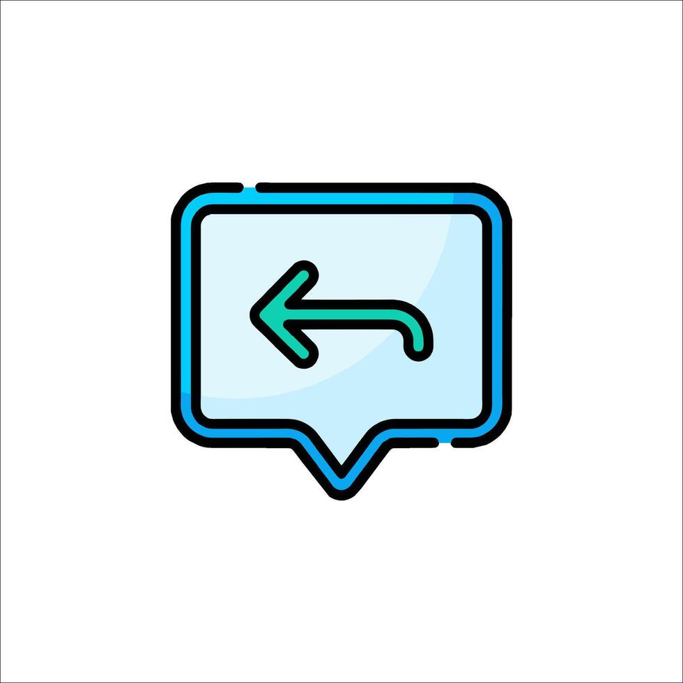 A blue and green arrow pointing to the right vector
