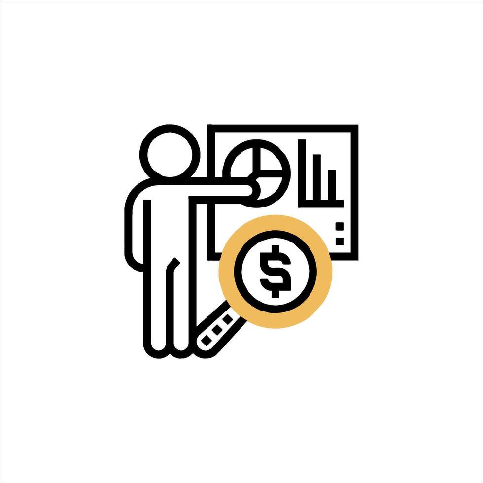 Business finance icon vector