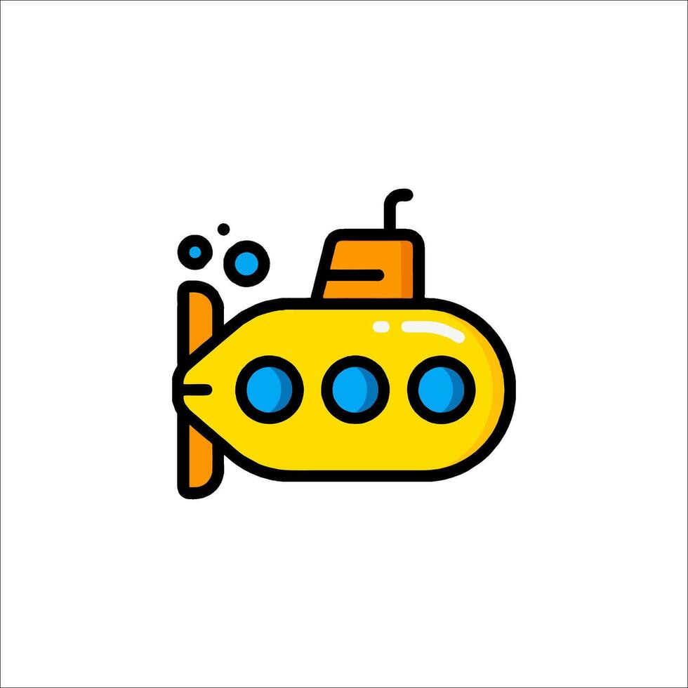 The beatles submarine icon vector