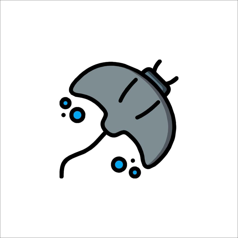 A stingray icon on a white background vector