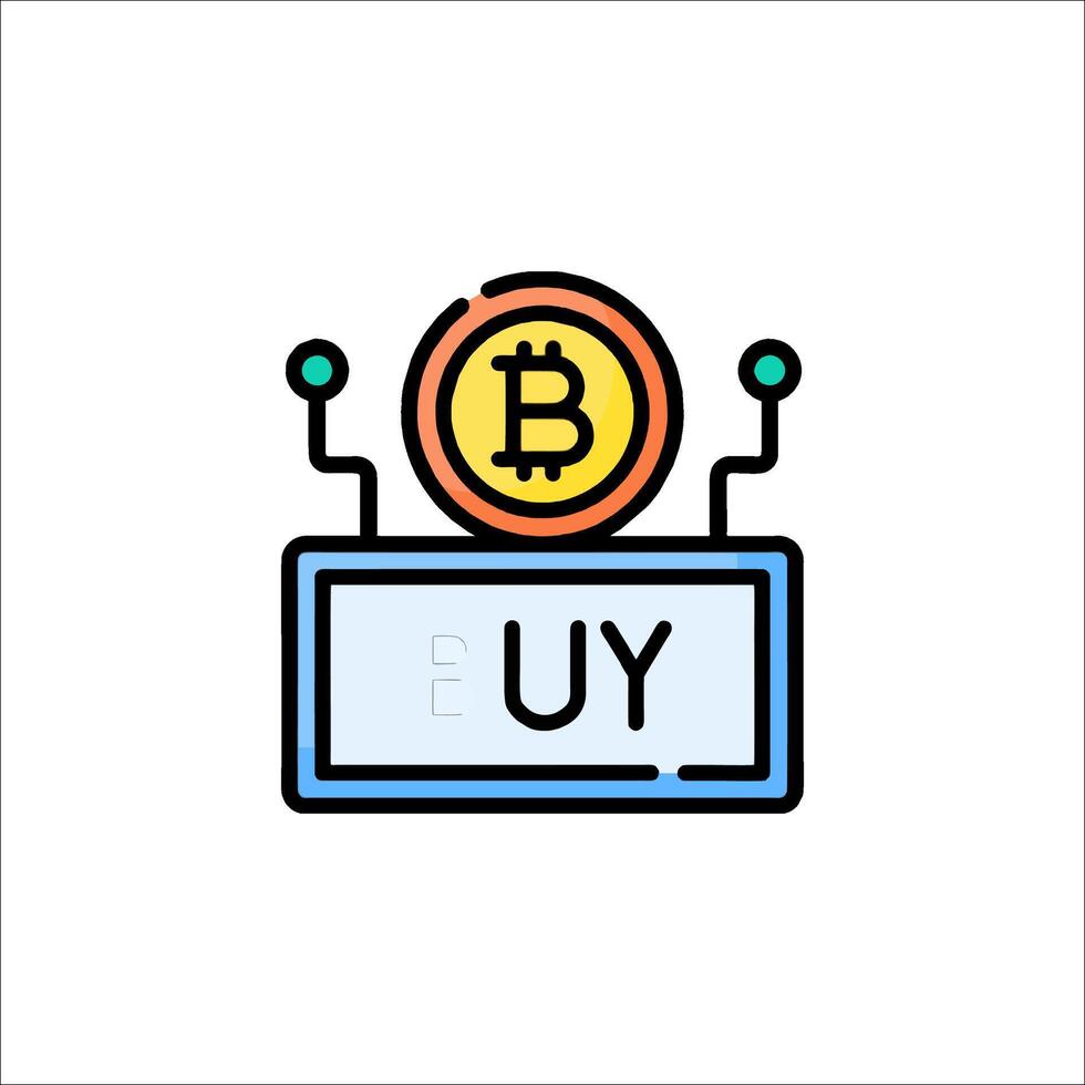 Bitcoin exchange icon vector