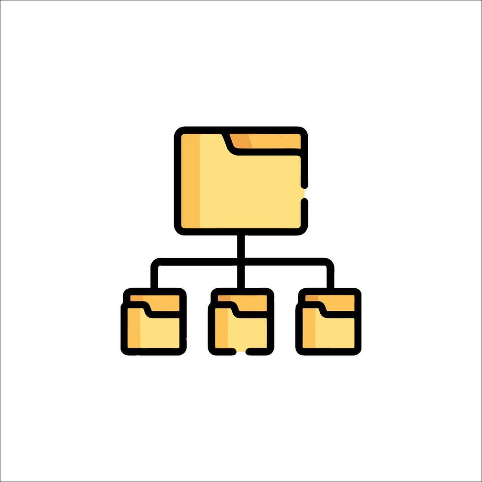 File system icon illustration vector