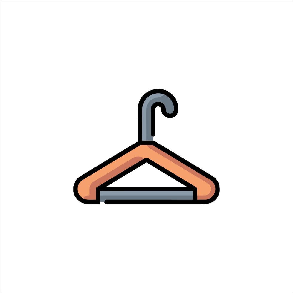 A hanger with a clothes on it vector