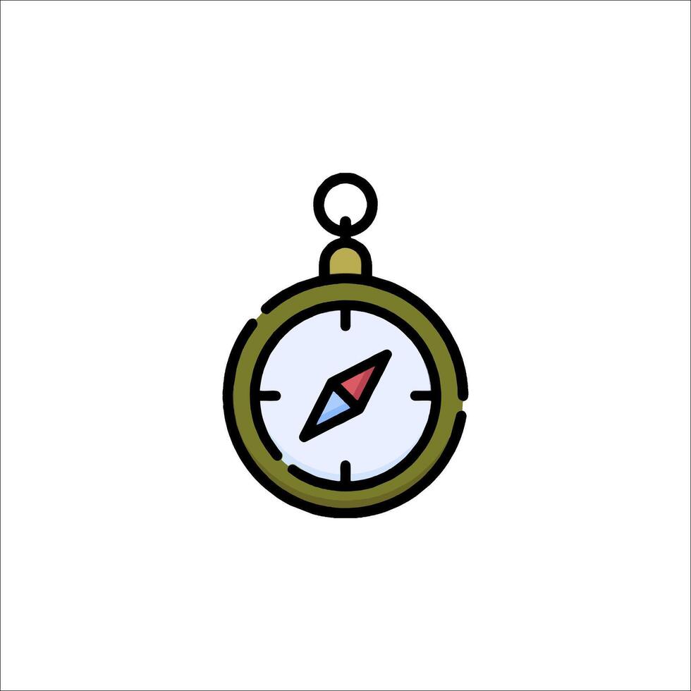 A compass icon on a white background vector
