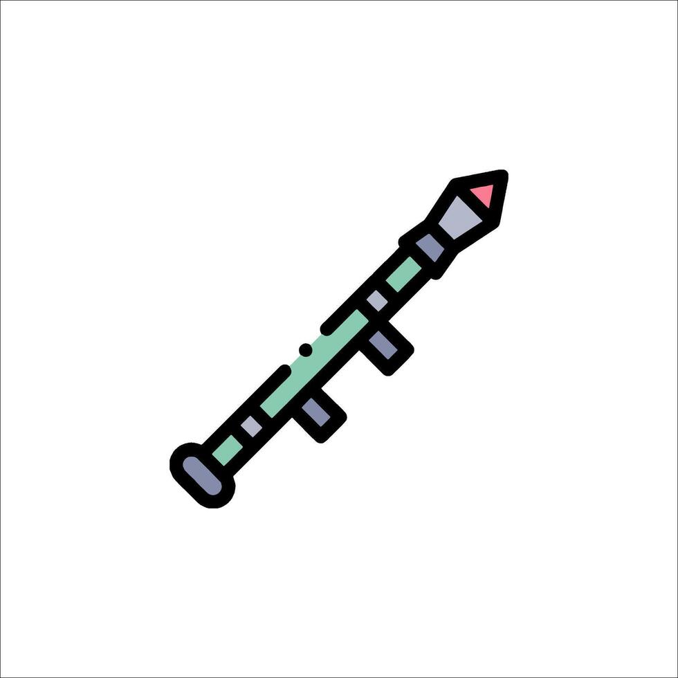 A small gun icon on a white background vector