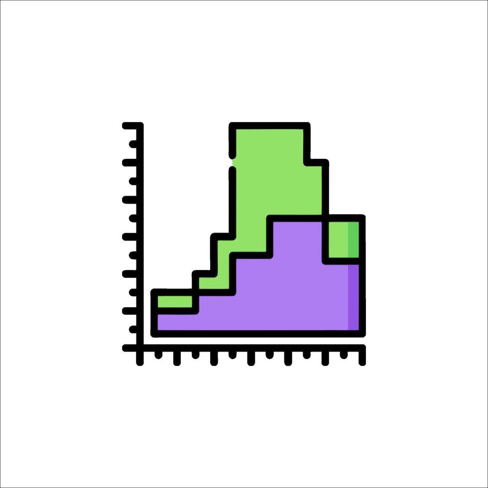 A graph with a square and a square vector