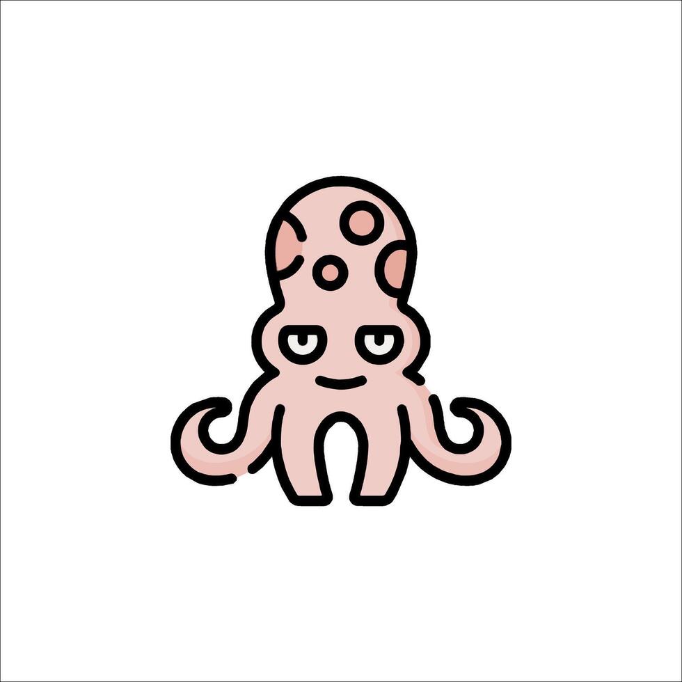 Octopus icon illustration vector