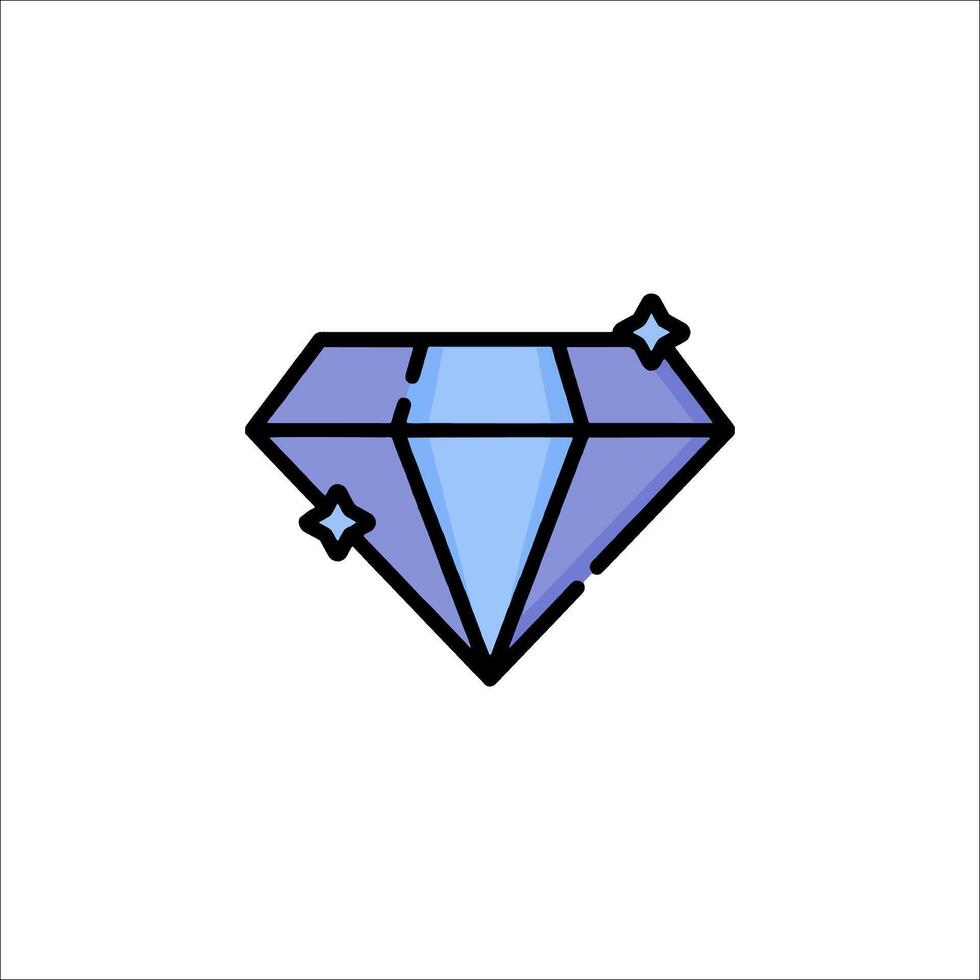 Diamond icon illustration vector
