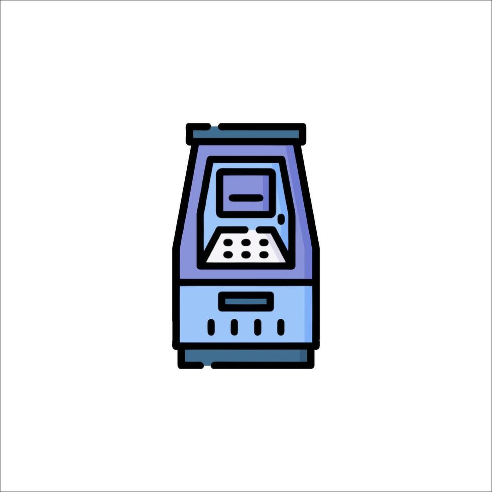 An arcade machine icon on a white background vector