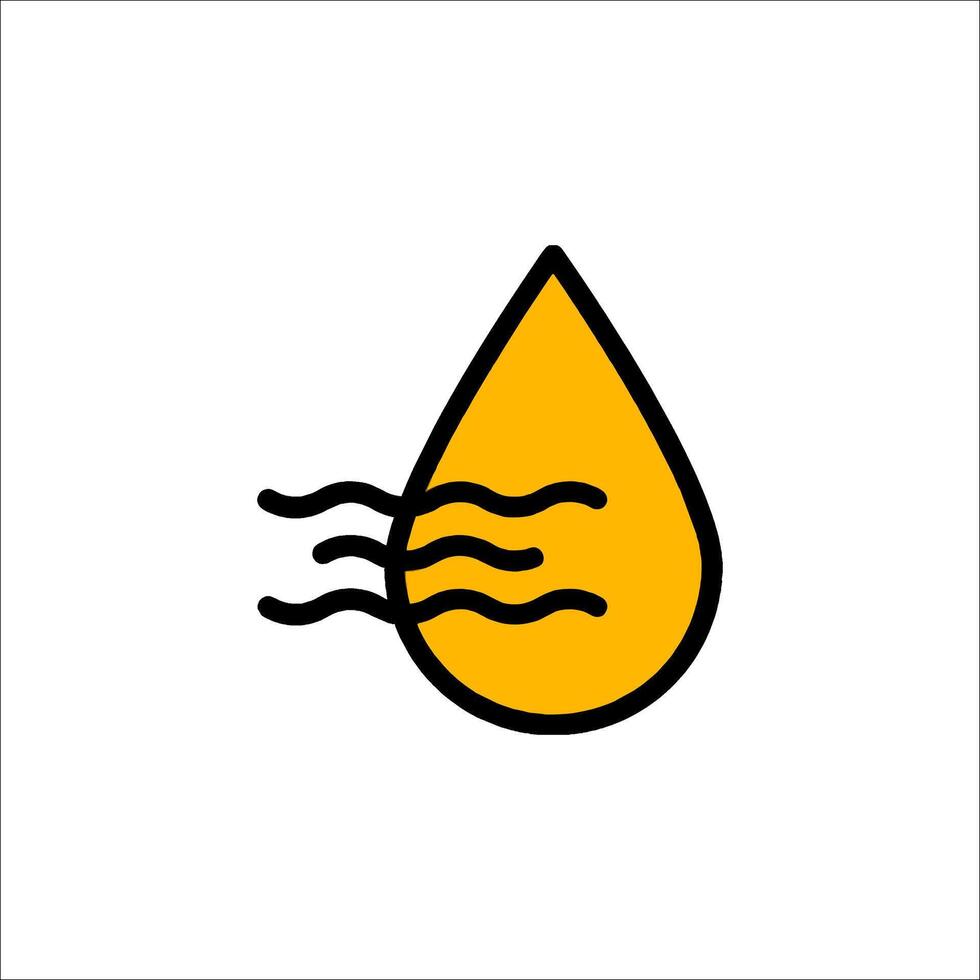 Water drop icon illustration vector