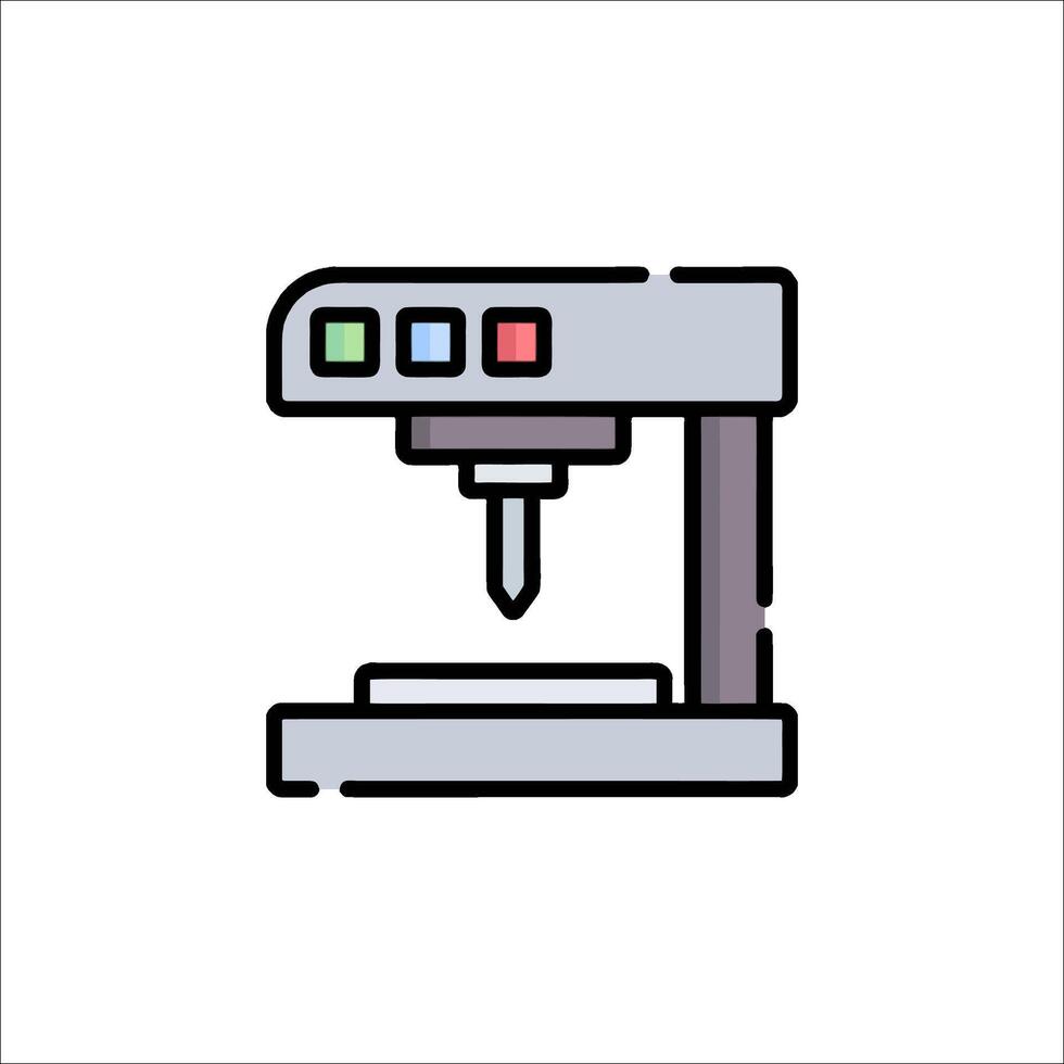A machine that is being used to make a cup of coffee vector