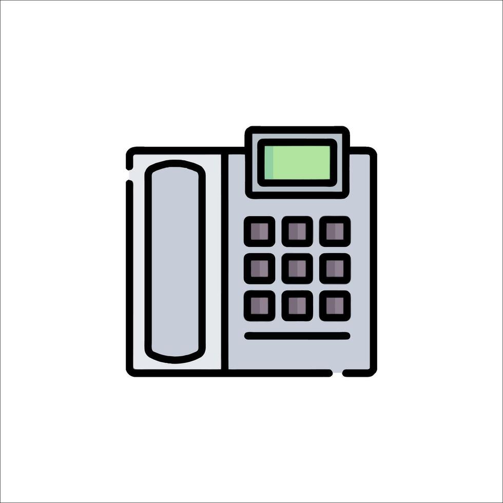 A phone icon on a white background vector