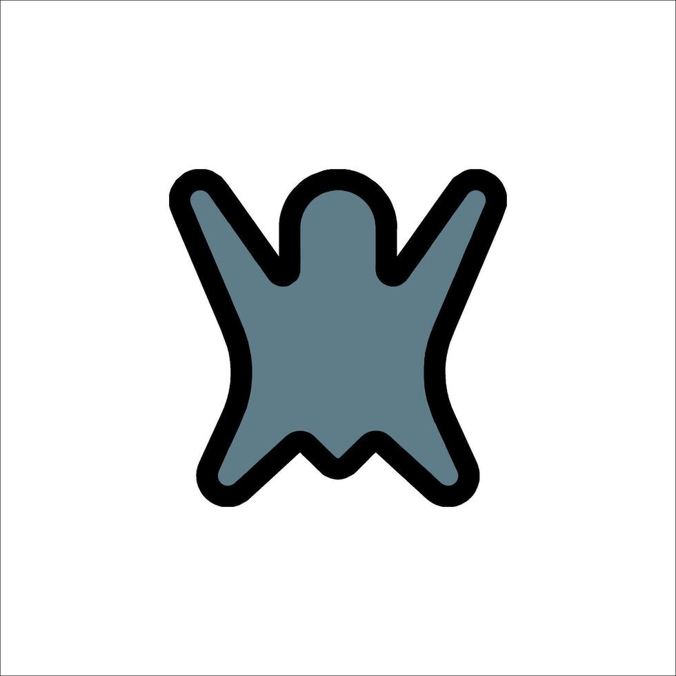 A ghost icon on a white background vector