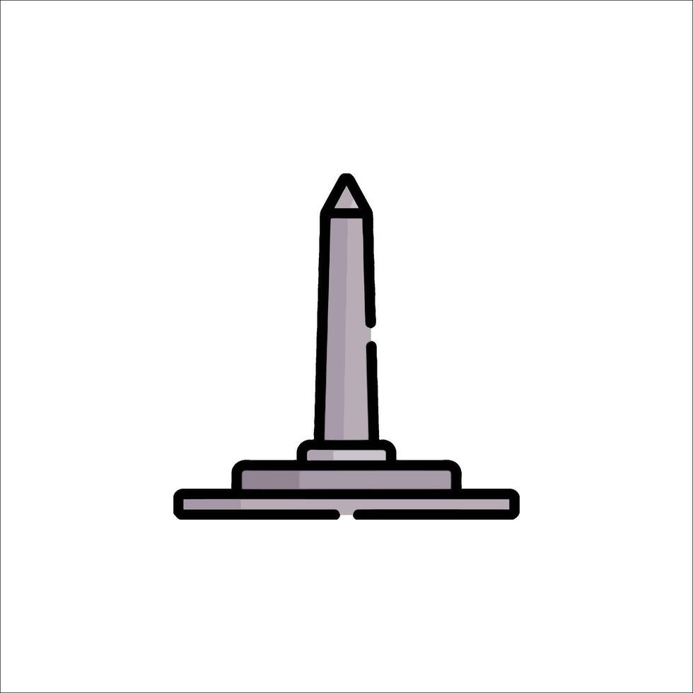 A monument icon on a white background vector