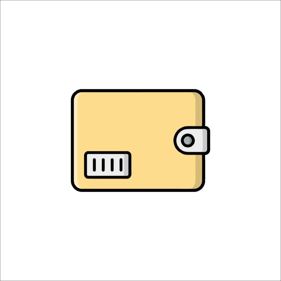 A wallet icon on a white background vector
