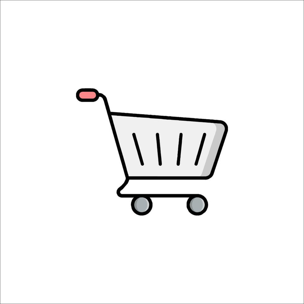 Shopping cart icon vector