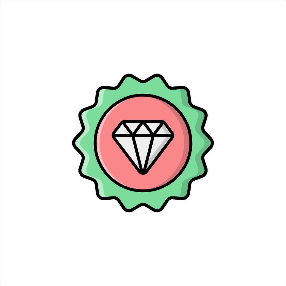 Diamond icon illustration vector
