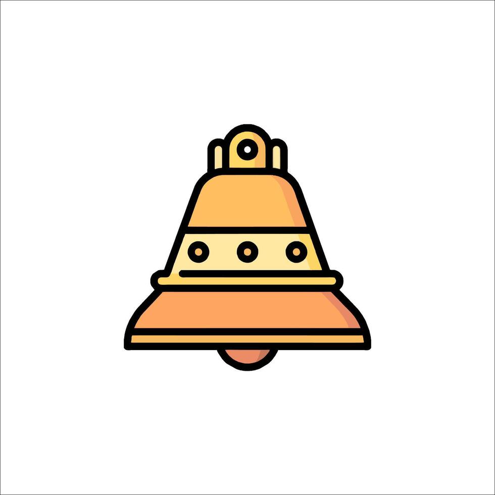 A bell icon on a white background vector