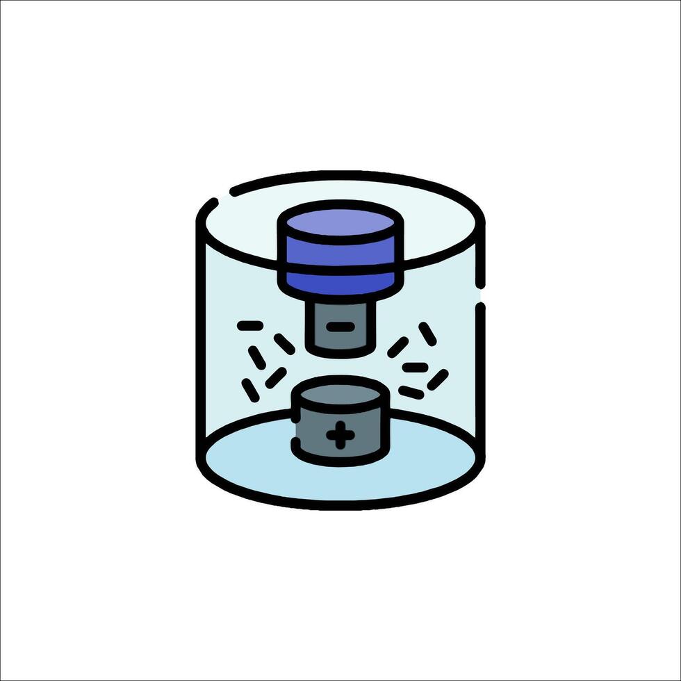 A jar with a lid and a button inside vector