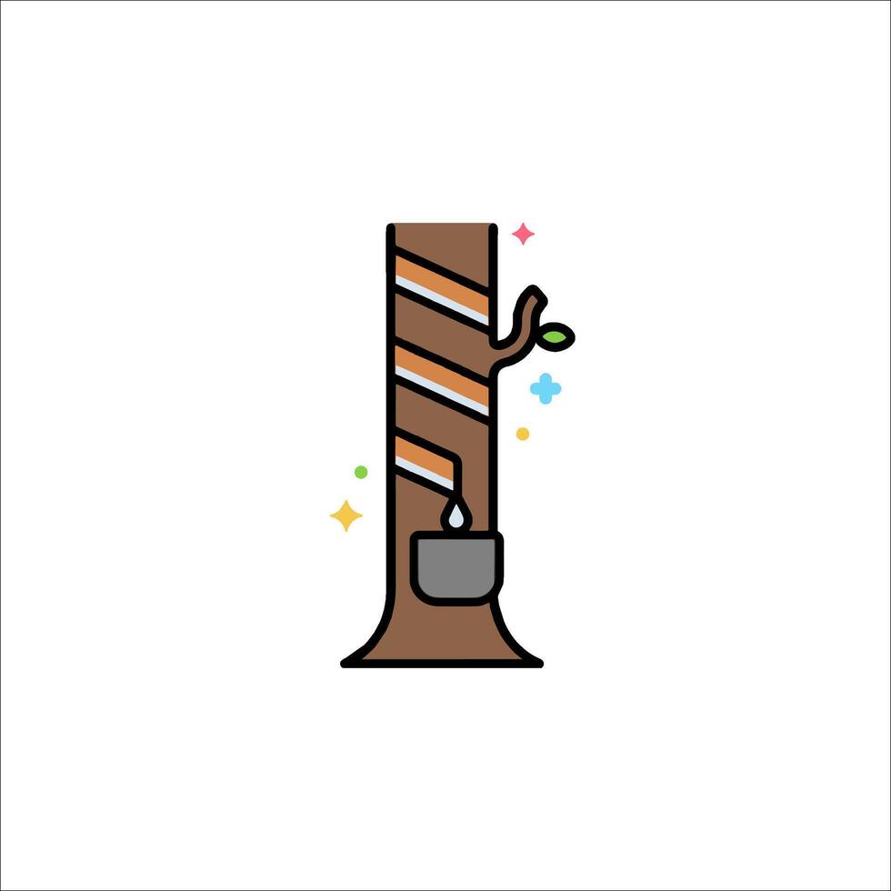A tree with a pot on it and a star on it vector
