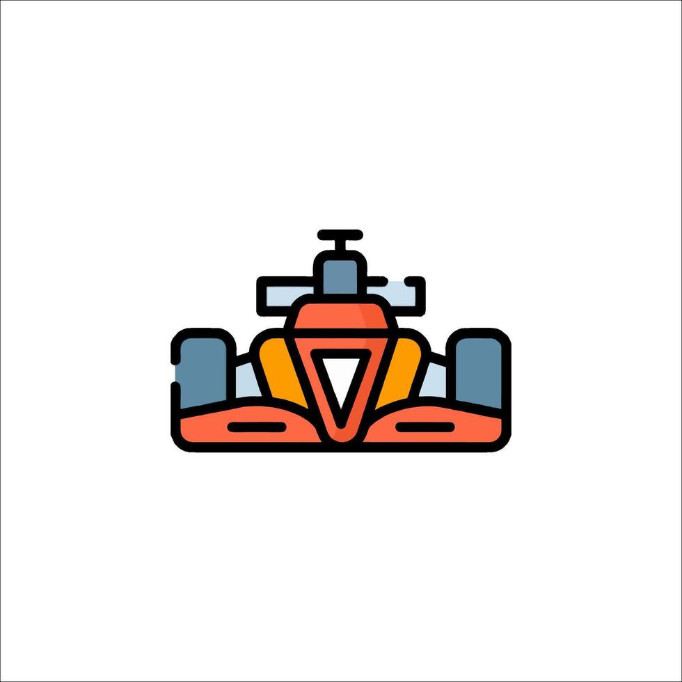 A racing car icon on a white background vector
