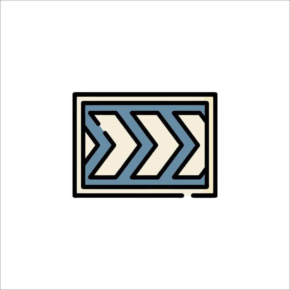 A blue and white chevron pattern on a white background vector