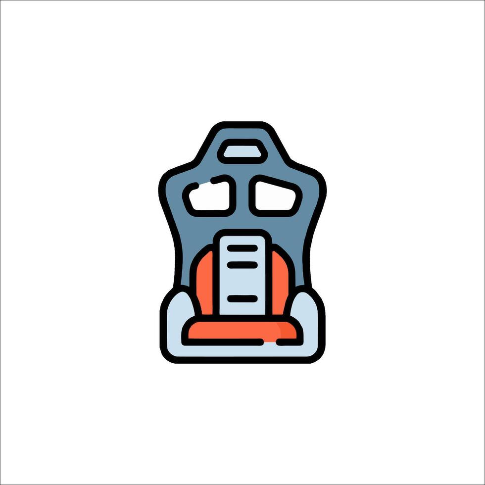 A car seat icon on a white background vector