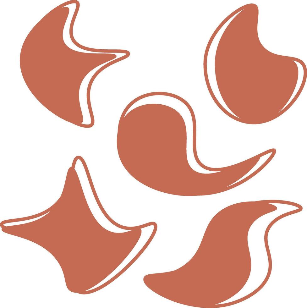 Abstract shapes collection vector