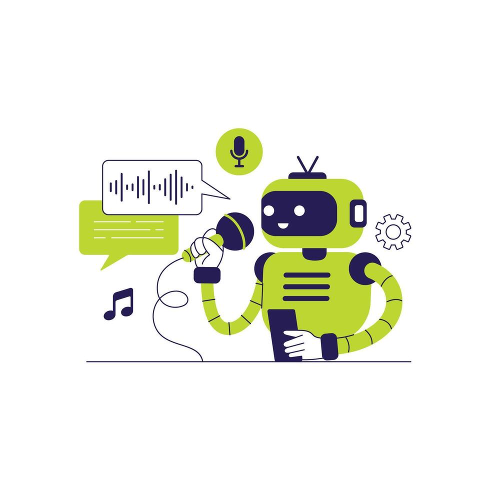 Artificial intelligence robot generating voice vector