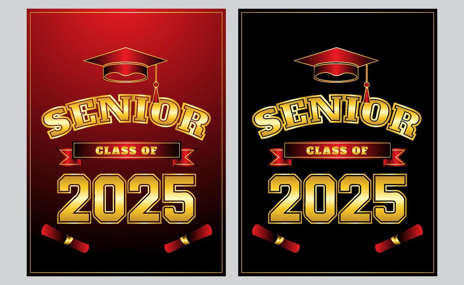 senior class of 2025 poster design vector
