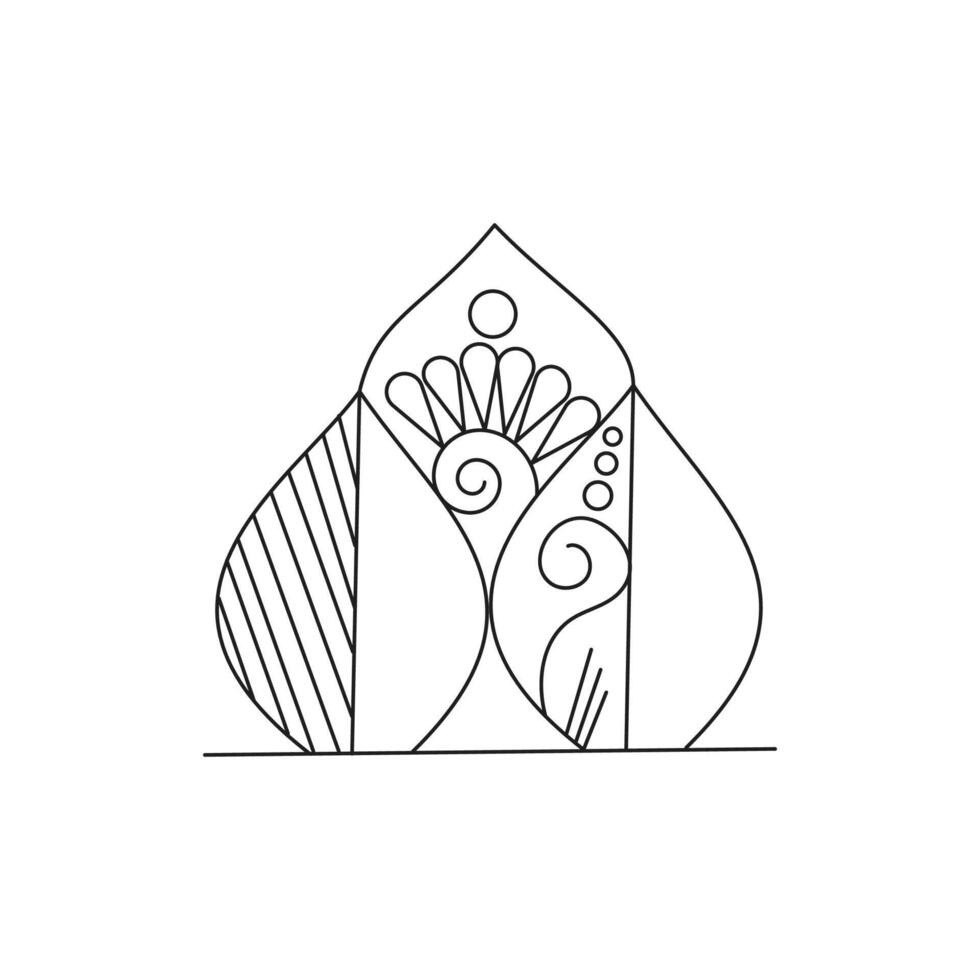 Ornamental mandala element file vector