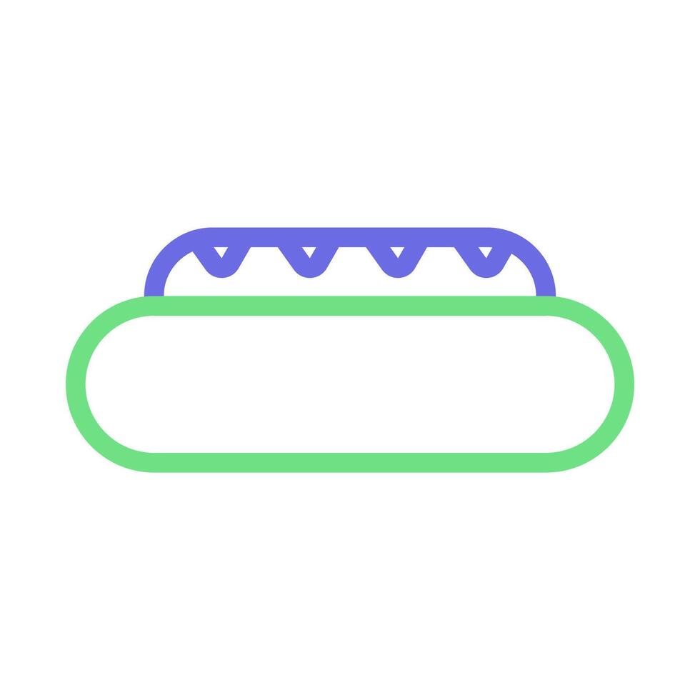 Hot dog icon. Concept of fast food and unhealthy eating. vector