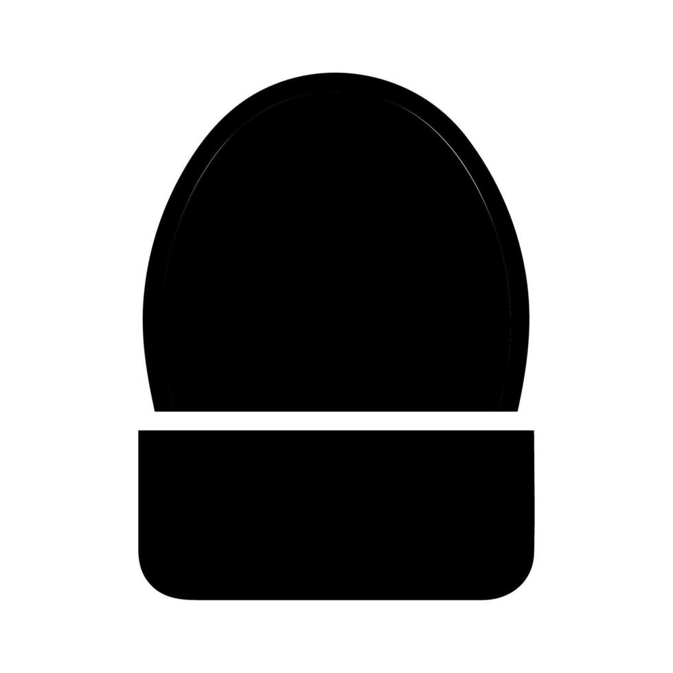 Black silhouette of cactus in pot. Concept of minimalism and simplicity. vector