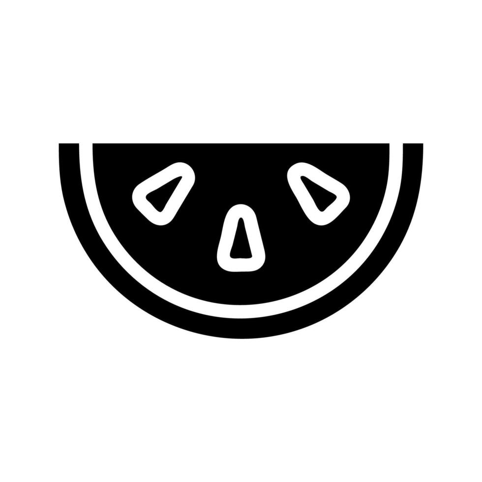 Orange slice icon. Concept of healthy eating and vitamin C. vector