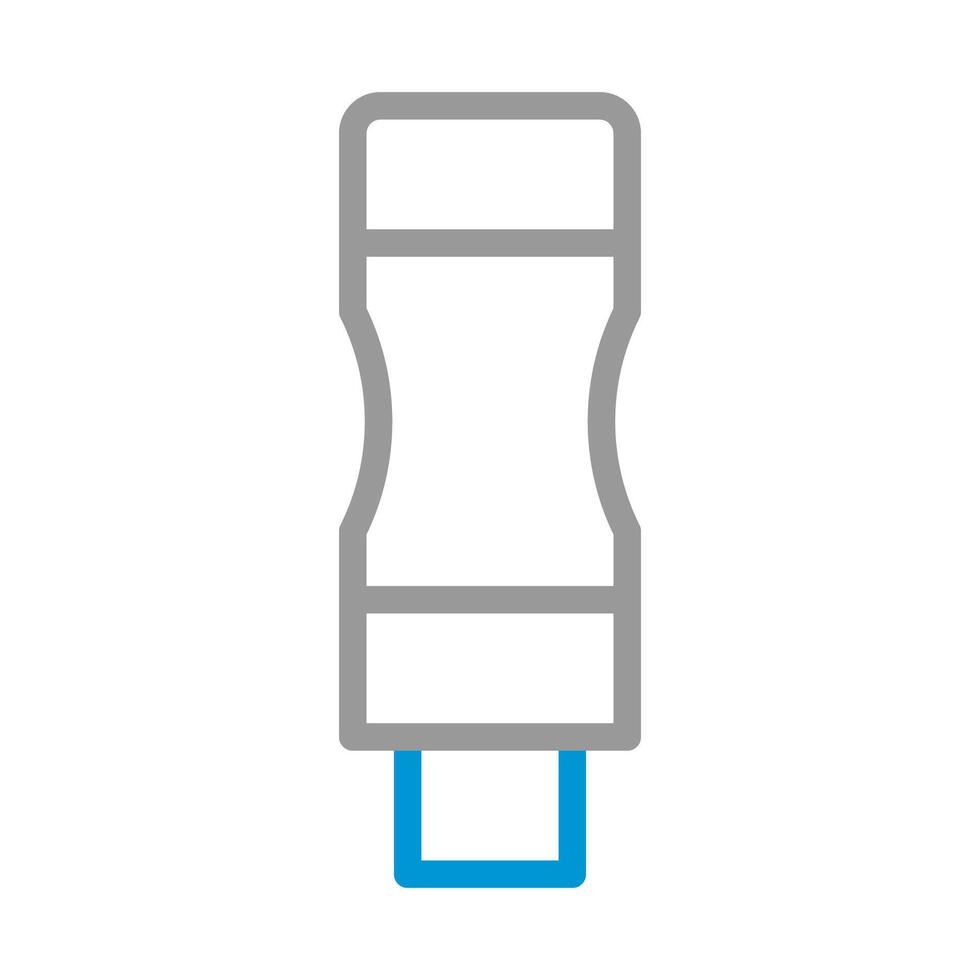 USB Type C cable connector icon. Concept of connection, technology, and data transfer. vector