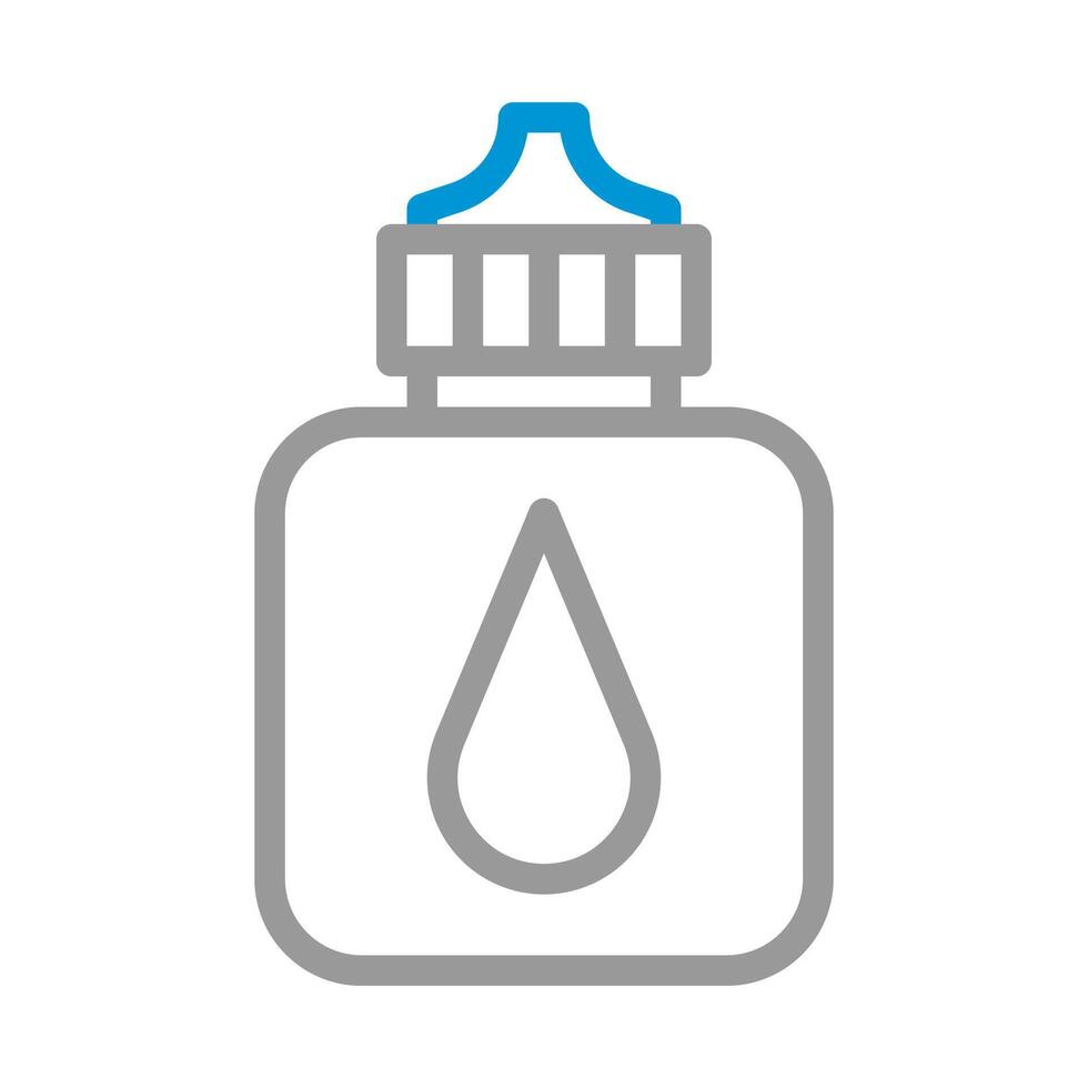 Eye drops bottle icon. Concept of ophthalmology, vision care, and eye health. vector