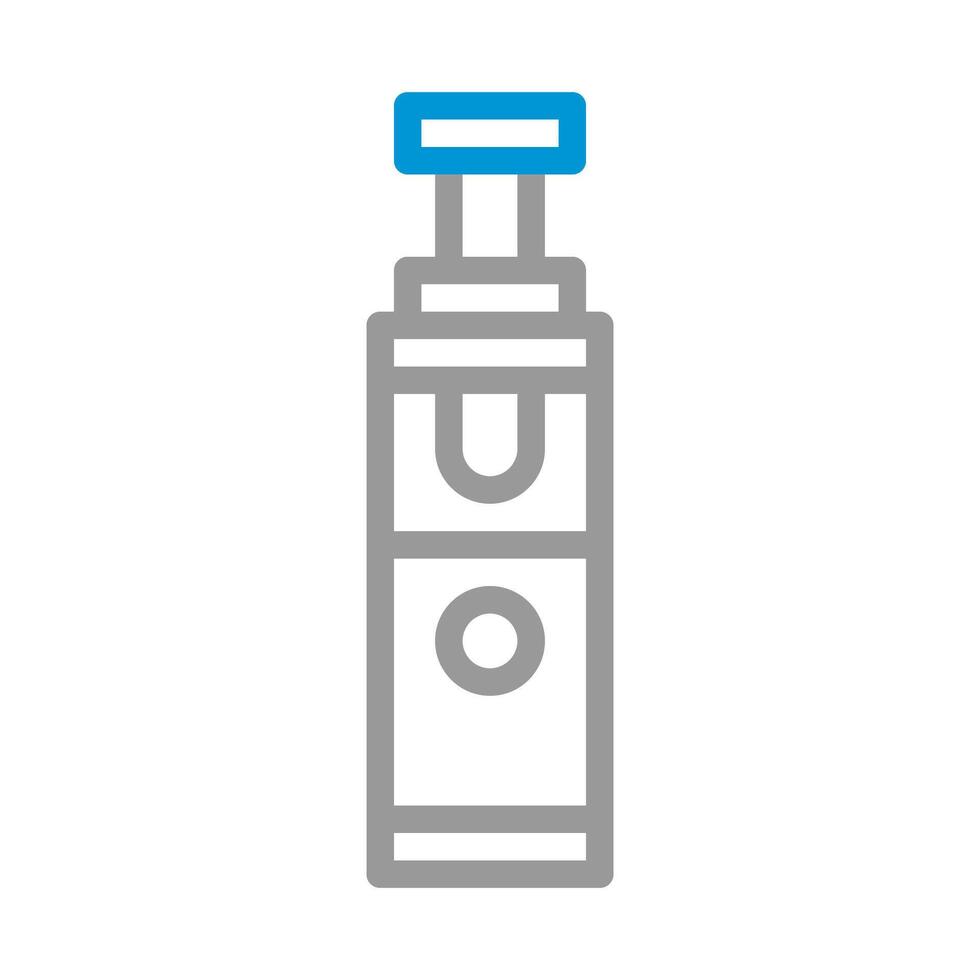 Electronic cigarette icon. Concept of vaping, modern lifestyle, and nicotine. vector